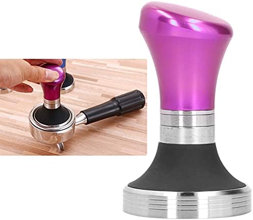 Coffee Tamper 58mm, Espresso Coffee Tamper Hammer Coffee Tamping Tool Calibrated Flat Tamper with Stainless Steel Base(Pink) - Image 7