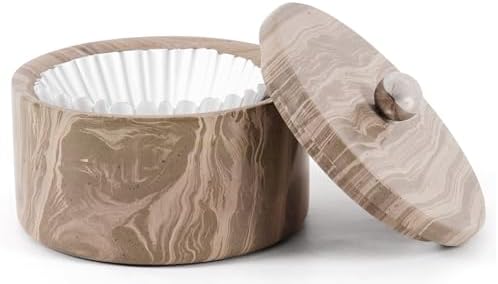 Marble Coffee Filter Holder 6 inch Handmade Brown by MARBLERANGE