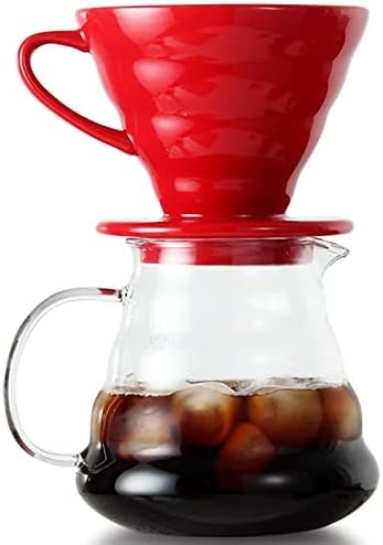 Coffeemaker Pots Coffee Pot,350ml 600ml 800ml Glass Dripper, Insulated handle To Keep Your Pour Over and Fresh Drip Kettle(350ml) - Image 5