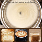 Milk Frother Machine, 4-in-1 Automatic Electric Coffee Frother with Hot Cold Foam, 350ML Capacity, 304 Stainless Steel, for Cappuccino Latte Macchiato Quiet Operation - Image 5