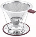 Stainless Steel Coffee Filter with Removable Stand, Travel Coffee Strainer by Wowcati