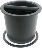 Espresso Parts Open Bottom Barista Knockbox ABS Plastic, BPA-Free, 6" Round, Black - Image 2