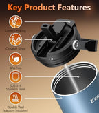 Kepwam Self-Heating Travel Mug T3,20oz Large Capacity Leak-Proof Heated Mug - Image 6