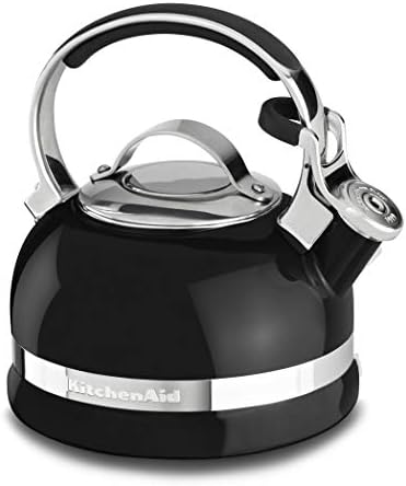 KitchenAid KTEN20SBOB 2.0-Quart Kettle with Full Stainless Steel Handle and Trim Band - Onyx Black by Unknown