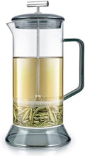 Teabloom Toulouse Borosilicate Glass Tea Press and Coffee Maker with No Plastic, 24-Ounce (700 mL) - Dusk Grey by Teabloom