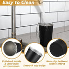 Mimorou 20 Pack 20 oz Stainless Steel Cups Metal Cup, Black - Image 3