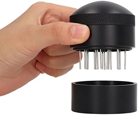 Coffee Needle Distributor, Coffee Distribution Tool with Base, Stainless Steel Coffee Needle, Coffee Stirrer for Cafes and Home Use (58MM) by QANYEGN