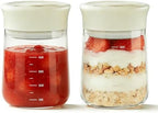 2-Pack 17oz Overnight Oats Container with Airtight Twist-Seal Lid by NUZEAK