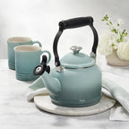 Le Creuset Enamel On Steel Demi Tea Kettle, 1.25 qt., Olive - Image 5