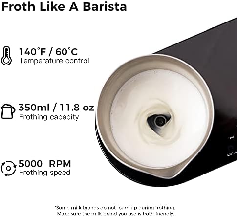 SEVEN&ME Espressor Machine Coffee Maker, with Milk Froth All-in-One Espresso Machine Combination, Latte Cappuccino Macchiato Espresso Electric Moka Pot, One Click Smart Operation（8.66"） - Image 6