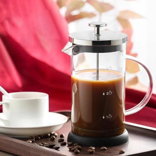French Press Coffee/tea Maker, Camping Mini Coffee/Tea Press Of Stainless Steel Filter And Heat Resistant Glass, Cold Brew Coffee Maker For Travel, Home(350ml) - Image 2