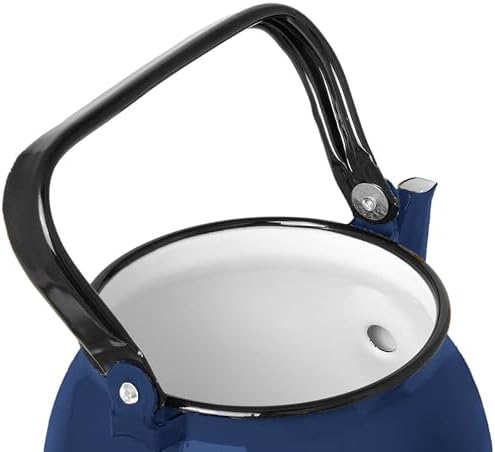 Vintage Enamel Kettle, Tea Pot Stovetop for Hot Water Fast to Boil, Teapot for Stovetop, Hot Water Kettle Teapot (Valentine Vintage 3.5L) - Image 5