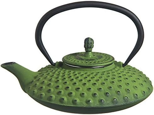 M.V. Trading T7053 Cast Iron Teapot Felicity, 27-Ounce, Green Mochi - Image 2