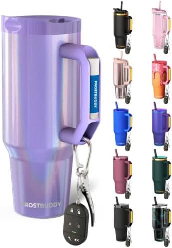 Frost Buddy Thicc Buddy 40oz Tumbler - Spill-Proof Flip Lid (Amethyst) by FrostBuddy