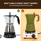 LAOION Cafeteras Electricas Modernas Moka Pot, Coffee Espresso Machine - Image 3