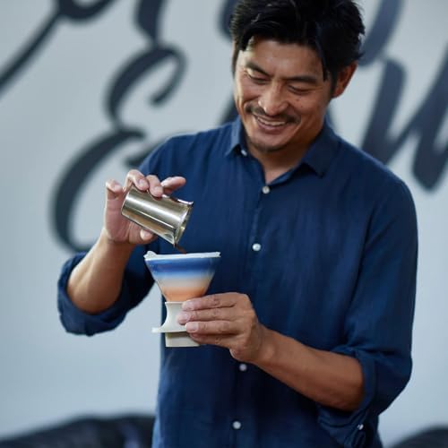 HARIO SSDC-200-SUN Coffee Dripper Switch, Sunrise, Kenji Sakaguchi, Collaboration Model, Arita Ware, Dipping Type Dripper with 40 Paper Filters - Image 3