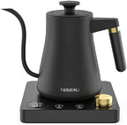 1200W Gooseneck Kettle with ±1℉ Temperature Control,Pour Over Electric Kettle for Coffee & Tea,Digital Display,4 Temp Preset,12H Keep Warm,100% Stainless Steel,Rapid Heating,1L,Matte Black by YESERLIUS