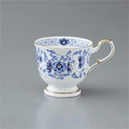 Narumi 9682-20515 Cup and Saucer Set, Milan, 7.8 fl oz (200 cc), Blue, Floral, Plum Blossom, Chintz, Pair of Coffee Cup & Saucer, Wedding Gift, Made in Japan, Gift Box Included - Image 2