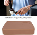 Silicone Coffee Tamper Mat, Coffee Tamper Mat, with Tamper Slot Silicone Tamping Mat Coffee Pad Tamp Station Tool (Brown) - Image 5