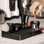 Coffee Tamper Mat Prevent Slip Detachable Multifunctional Coffee Tamping Station Pad for 51mm 53mm 58mm Portafilter Home Coffee Shop Commercial Use ABS Silicone Approx 576g - Image 6