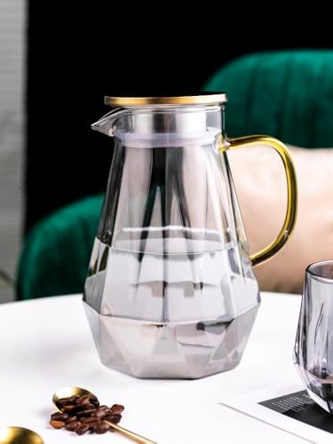 Water Pitcher Living Room Hospitality Teacup Set with Glass Drinking Cup Household high Temperature Resistant Cold Kettle Large Capacity Water Jug - Image 5