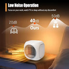 2 in 1 Space Heater & Smart Mug Warmer for Desk with Thermostatic 12H Auto Shut Off for Home Office, Ideal Coffee Lover Gift (White) - Image 5
