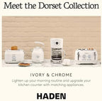 Haden Dorset 4 Slice Wide Slot Stainless Steel Toaster, Ivory & Chrome - Image 5