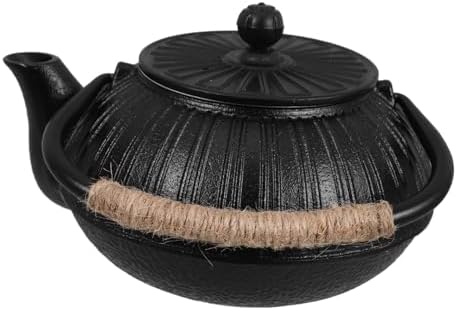 Cast Iron Teapot 600ml Japanese Style for Brewing Tea by ULTECHNOVO
