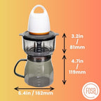 FOSA VacBrew Vacuum Cold Brew Coffee Maker - 12 Min Rapid Cold Brew & Tea Machine | 3-Program Timer Vacuum Pump | 17oz Tritan Brewer & Smokey Black Glass Carafe - Image 5