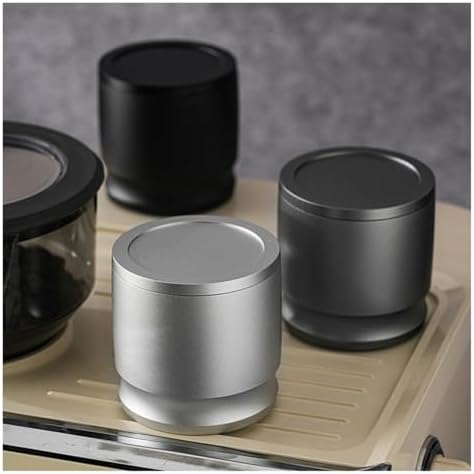58MM Aluminum Alloy Coffee Powder Catcher With Lid - Anti-Spill Distribution Cup For Coffee Grinders & Portafilters, Home Barista Tool(Gray) - Image 4
