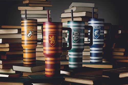 Simple Modern Harry Potter 40 oz Tumbler with Handle and Straw Lid | Insulated Reusable Stainless Steel Water Bottle Travel Mug | Gift for Women Men Him Her | Trek Collection | 40oz | Griffindor Scarf - Image 2