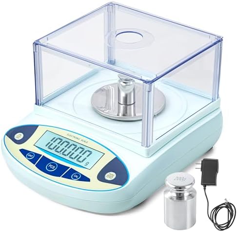 CXRCY Lab Scale 500g x 0.001g, Digital Scale with Windshield by WelcomeImyourlifehelperletsgo