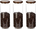 Glass Storage Jars 44 Oz 3 Pack by HOMTOP