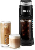 Keurig K-Café Barista Bar Single Serve Coffee Maker, with 3 Brew Sizes, Hot and Cold Brew Capabilities, 2oz Coffee Shot Button, Black (Renewed) by Amazon+Renewed