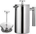 350ml/800ml/1000ml Coffee Maker Pot French Press Stainless Steel Double Walled Insulated(350ml) by Unknown