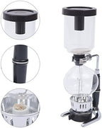 Vacuum Coffee Pot, 5 Cups(500ml), Siphon Syphon Coffee Maker, Borosilicate Glass, Stainless Steel, Black - Image 3
