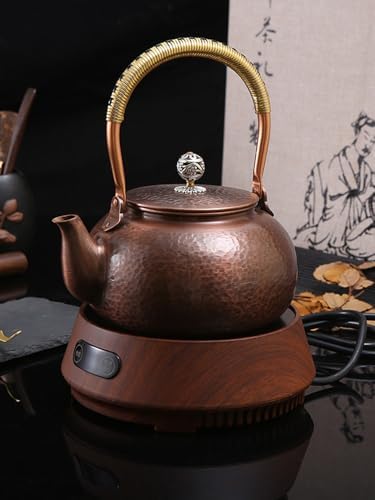 Handmade Pure Copper Teapot, Pure Copper Kettle for Gas Stove, Pure Copper Tea Set, Copper Teapot - Image 7