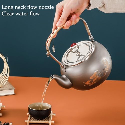 Loose Leaf Teapot 1.3l Japanese Tetsubin Tea Kettle Stainless Steel Water Kettle for Home Tea House Travel Picnic Kitchen - Image 5