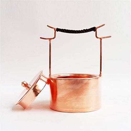 Japanese Cast Iron Tetsubin Teapot Teapots Cast Iron Double Hook Cook Teapot Pure Copper Thick Handmade Pot Cover Tea Pot Copper Tea Pots Tea Set Tea Accessories - Image 5