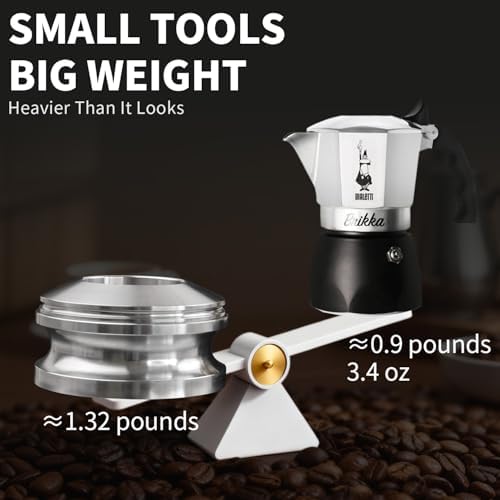 2-3 Cup Moka Pot Tamper, 304 SS Dosing Funnel & Distributor, Silver - Image 5