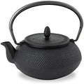 【Roji Associates】 Cast Iron Teapot, Nanbu Tekki Teapot, (ARARE - Round Type), Made in Japan, with Tea Strainer, Inner Enamel Finish, Teapot, Color pot, Open fire Ban (20.29 fl oz/Black) by NOREN