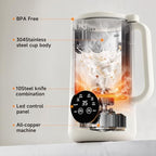 IAGREEA Nut Milk Maker Machine, 35oz Soy/Almond/Oat Milk/Juice Maker, White - Image 5