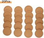 Natural Cork Coasters Round 10Cm Non-Slip Wood Drink Mats For Coffee Wine - Image 2