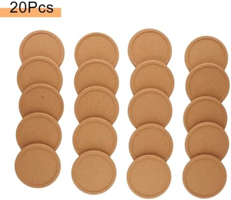 Natural Cork Coasters Round 10Cm Non-Slip Wood Drink Mats For Coffee Wine - Image 2