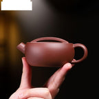 Tea Pots For Loose Tea 130ml Purple Clay Teapots Handmade Pot Raw Ore Purple Mud Tea Making Kettle Zisha Tea Set Supplies Loose Tea Teapot Tea Infuser Pot - Image 6