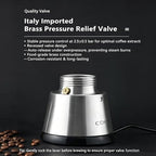 Electric coffee maker,Espresso pot,Stainless steel Moka pot,2/4 cups - Image 6