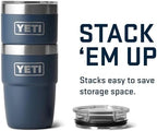 YETI Rambler 8 oz Insulated Coffee Mug with Lid - Stackable Double-Wall Vacuum Insulated Coffee Cup - DuraSip Ceramic Lining - Barista-Friendly Design - Stainless Steel - Dishwasher Safe - Image 4