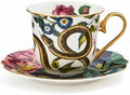 Spode Creatures of Curiosity Tea Cup and Saucer Fluted Black Snake (CRCSB8818-XG) by Spode