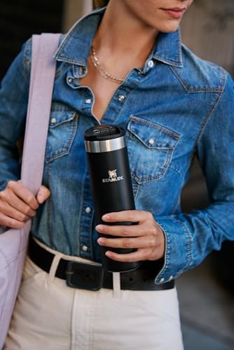 STANLEY Transit FlipTop Mug | Leakproof Coffee Travel Cup | Vacuum Insulated Stainless Steel | Stays Hot or Cold for Hours | BPA-Free | 20 oz | Cream Gloss - Image 4