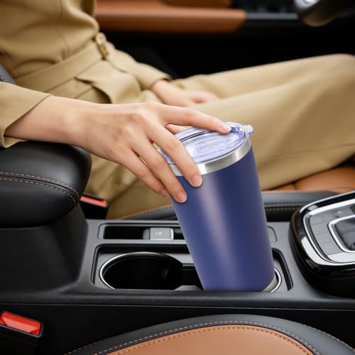 20oz Tumbler Insulated Tumblers Vacuum Coffee Mug with Lid Navy 12Pack - Image 7